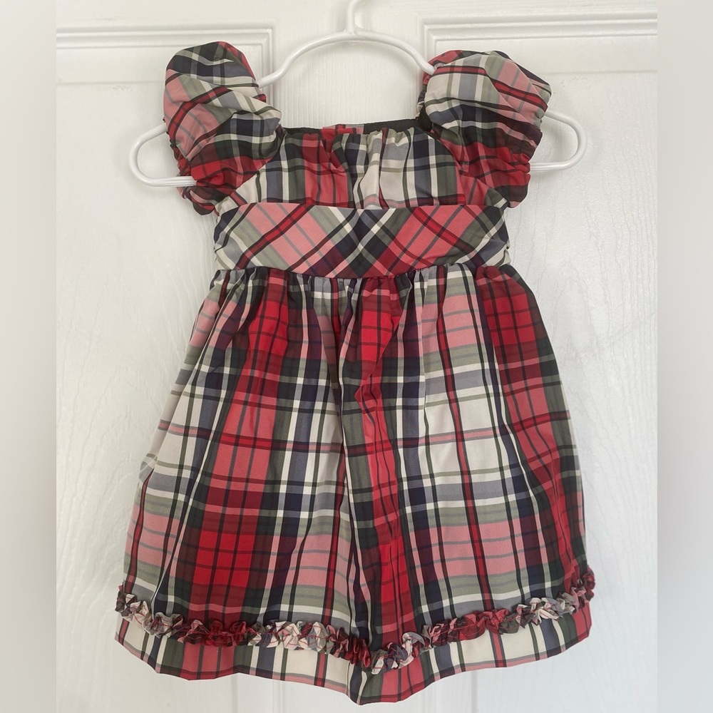 Baby girls adorable holiday dress - size 6 months